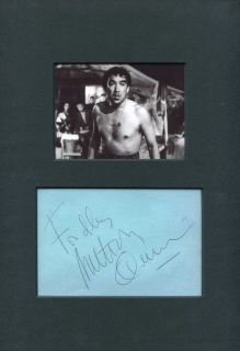 Anthony Quinn OSCAR REAL autograph, signed album page