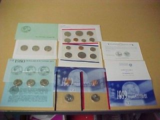   1981 1999 COMPLETE SUSAN B ANTHONY BRILLIANT UNCIRCULATED OGP SETS