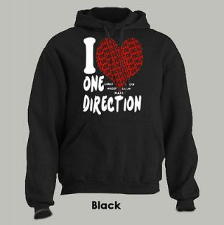 HEART ONE DIRECTION ~ HOODIE niall louis harry liam zayn EXTRA 