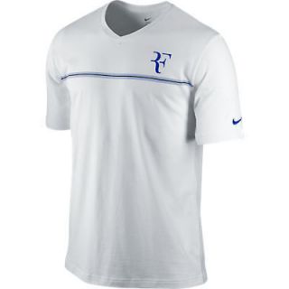 Nike RF Roger Federer Trophy White Shirt Tennis XS,,,XL