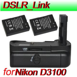 Battery Grip F Nikon D3100 D3200 D5100 + 2 Decoding EN EL14 Battery 
