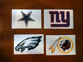 NFL Football Team LOGO Stickers Pick Your Team NEW All 32 Teams 
