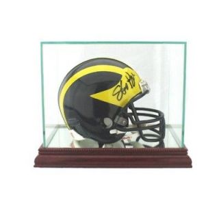 New Glass Mini Helmet Display Case NFL NCAA