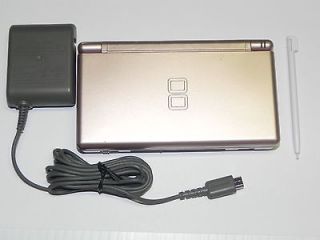 Nintendo DS Lite NDSL Game System in Working Condition Metallic Rose 