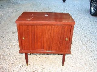 Vintage Nice Wooden Record/Alblum Holder/Cabinet​~