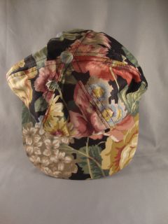 NORDIC HOUSE DESIGNS NYC BILLED FLORAL BASEBALL CAP    NEW WITH TAGS