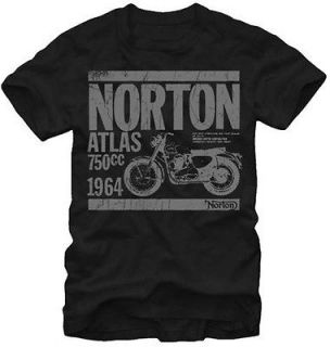 Norton Motorcycles 1964 Atlas 750CC Vintage Style Adult T Shirt Tee