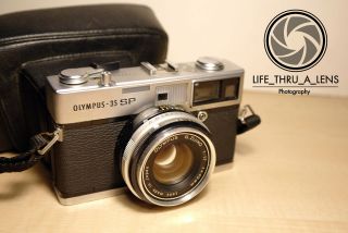 Olympus 35SP 35mm Rangefinder Film Camera with 42mm Lens and case