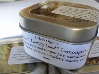 Organic Looking Good Lemongrass Tea TIN Anti  inflammatory.