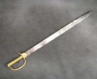 Original Antique Brunswick P 1837 Brass Hilted Sword Bayonet