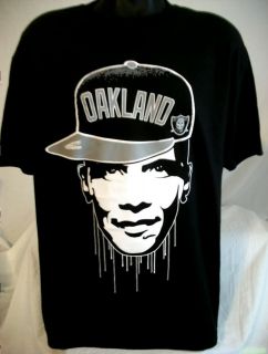 Oakland Raiders LA Los Angeles Barack obama Hat T shirt Gangster 