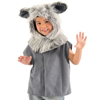 Children’s Kids Boys Girls Big Bad Wolf Tabard Fancy Dress Up 