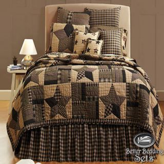   Primitive Star Twin Oversized Cotton Quilt Collection Bedding Set