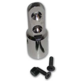 CHROME Paintball Angled Bottomline Cradle CO2 HPA Tank Bottle Adapter 