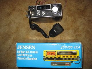 JENSEN JS9400 4X4 ALL TERRAIN AM FM CASSETTE + SHARP CB 800 Radio 