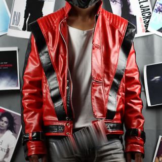 Michael Jackson Thriller Leather Red Jacket Free Billie Jean Gift