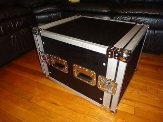 SPACE RACK CASE for DJ PA Amp Effects Mics Pro Equipment. Front 