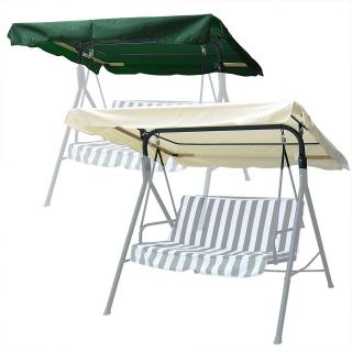 75 x 52 Outdoor Swing Canopy Top Replacement Cover Garden Patio Green 