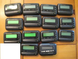 Lot of 14 Motorola Flex Pagers Beepers TESTED WORKING