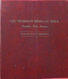 THE THOMASON MEDALLIC BIBLE    FRANKLIN MINT VERSION    COLLECTORS 