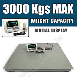 5000 lb/1lb 4x4 Floor Pallet Platform Scale with Indicator
