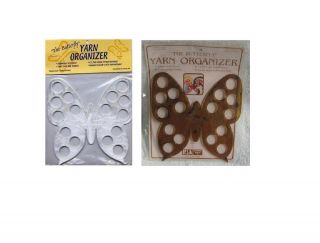 Ramco Arts Butterfly Yarn Organizer White Pearl Brown