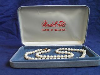 Mallorca Pearl necklace Vintage Marshall Fields in original box