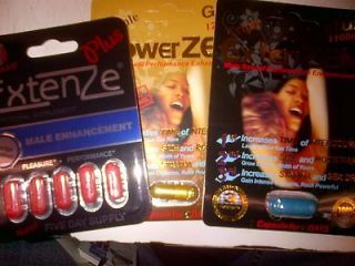 Day Pack of EXTENZE PLUS, Triple ExtenZEN Plus 1100mg,gold120​0mg 
