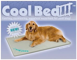 Cool Bed III Dog Pet Cooling Beds WAVELESS WATERBED S L Blue Gray