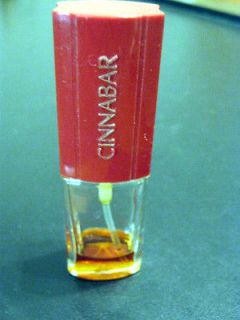 Collectible Vintage Perfume Bottle   Cinnabar Fragrance Spray   Estee 