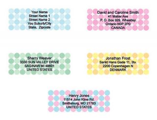 address labels in Specialty Services