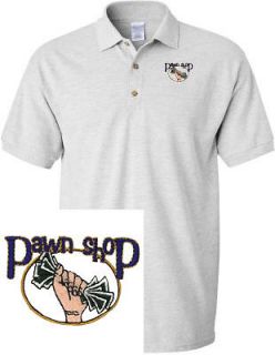 PAWN SHOP OCCUPATION CAREER GOLF EMBROIDERED EMBROIDERY POLO SHIRT