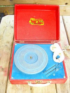 Vintage Vanity Fair Record Player portable Turntable Childs Made in 
