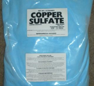 Pound USA Copper Sulfate powder 100% pure; organic pest control