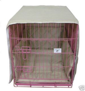 30 Khaki Casual Pet Bed Crate Cover Bumper Cratewear
