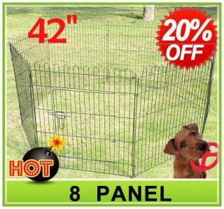 Iris Indoor/Outdoor Plastic Pet Pen 4 Panels Dog Cat Fences Excercise 