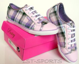 GIRLS PASTRY CARMELLA KIDS LILAC CANVAS TRAINERS, SHOES, PUMPS
