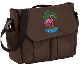 Pink FLAMINGO Diaper Bag Stylish Brown BEST Shower Gifts Daddy Mommy 