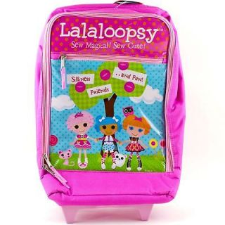 LALALOOPSY Pink Girls Rolling Bag Suitcase Travel Luggage Sew Magical 