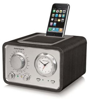Crosley CR3010A BK iDuet Clock Radio iPod dock NEW!