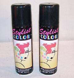 12 CANS BROWN COLOR HAIR SPRAY new spraying on novelty painting can 
