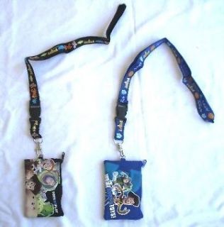 Disney Toy Story Lanyard Fast Pass Wallet ID Pouch Badge Holder 