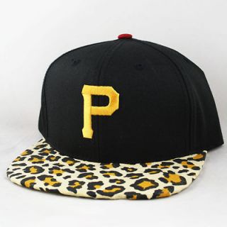   Custom Leopard Print Pittsburgh Pirates Snapback Hat Taylor Gang NEW