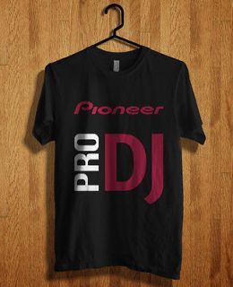 New Pioneer Pro DJ Logo Symbol Music * T Shirt Black Size, S, M, L 