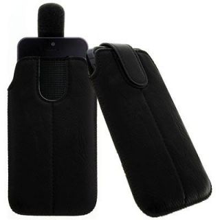 BLACK SECURED POUCH CASE COVER SKiN WALLET HOLSTER fOr LG GT500 