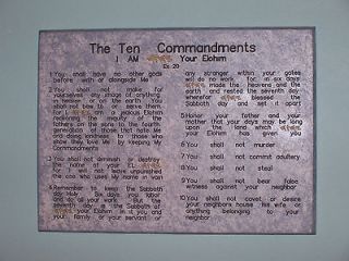   gate Ten Commandment Gold Name Mezuzah Messianic Christian Art Plaque