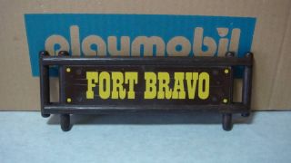 Playmobil 3773 Fort Bravo headquarters front SIGN 133
