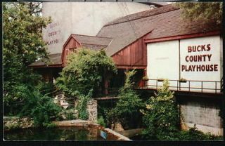 NEW HOPE PA Bucks County Playhouse Vintage Theater Postcard Old 