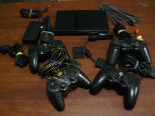   PlayStation 2 System / Console w/ 102 Games & 4 Controllers PS2 Lot