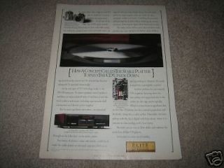 Pioneer Elite PD 75 CD Player Ad from 1992,Article 1 pg